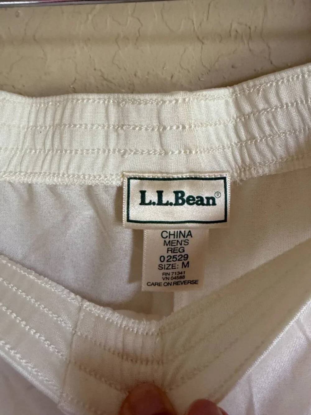 Set of 3 LL Bean Men's Medium 100% Silk Baselayer Top and Two Pairs of Pants